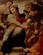 La Sacra Famiglia con Santa Caterina d'Alessandria di Pellegrino Tibaldi e un quadro